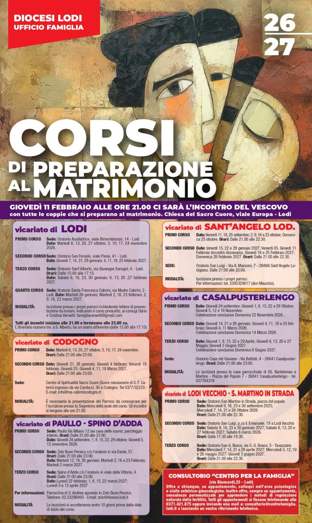 Locandina Fidanzati – Settembre 2026 – immagine Locandina Fidanzati - Settembre 2026
