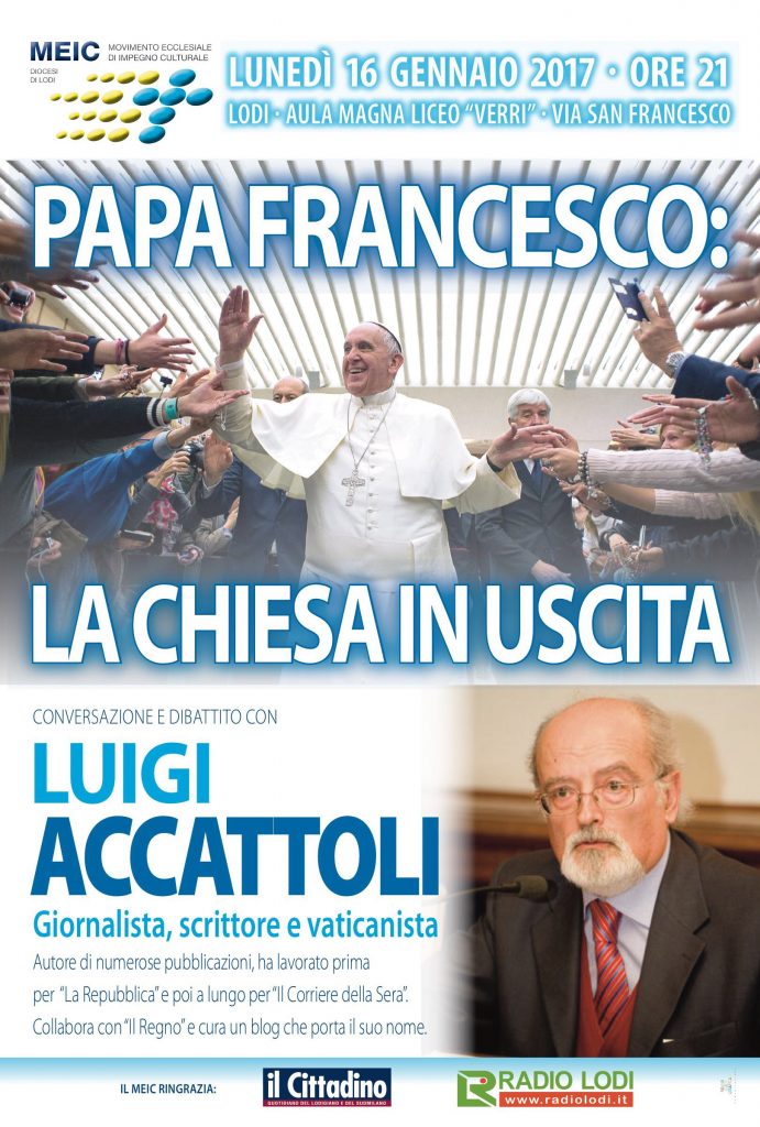 "La Chiesa in uscita" con Luigi Accattoli