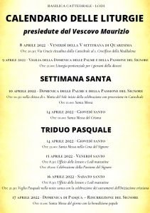 Celebrazioni liturgiche nel periodo Pasquale